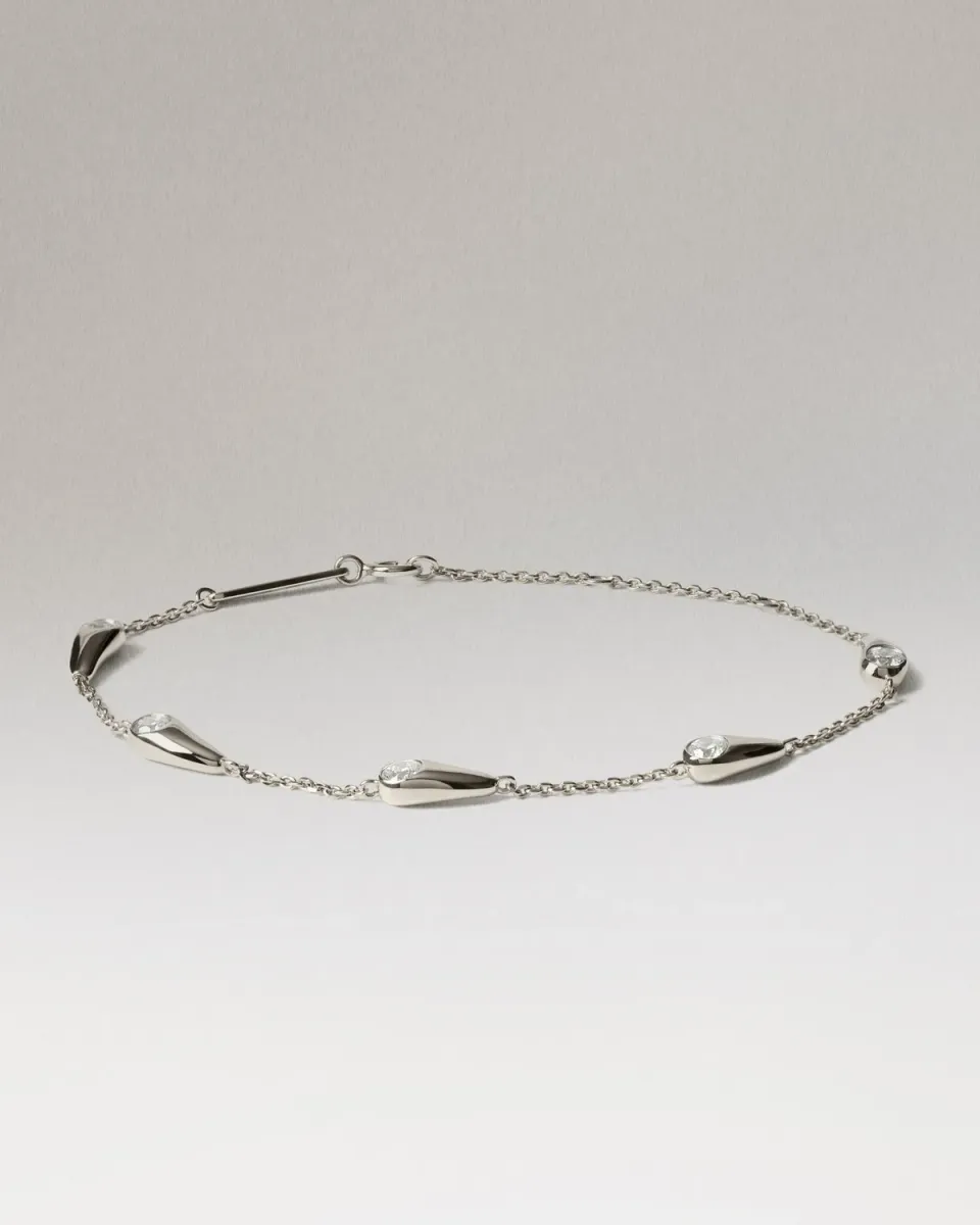 PDPAOLA Becca bracelet argent demi-fin poli