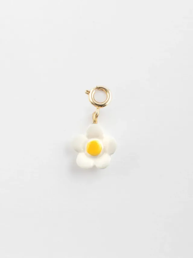 Nach Bijoux charm fleur blanche porcelaine