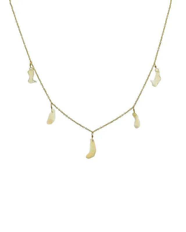 Le Fourbi de Capucine N88 collier opale 42 cm