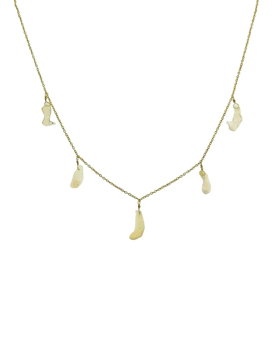 Le Fourbi de Capucine N88 collier opale 42 cm