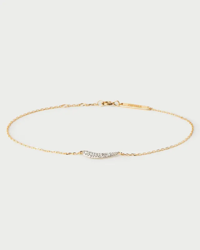 PDPAOLA Nilo bracelet diamants or 18 carats 15-18 cm