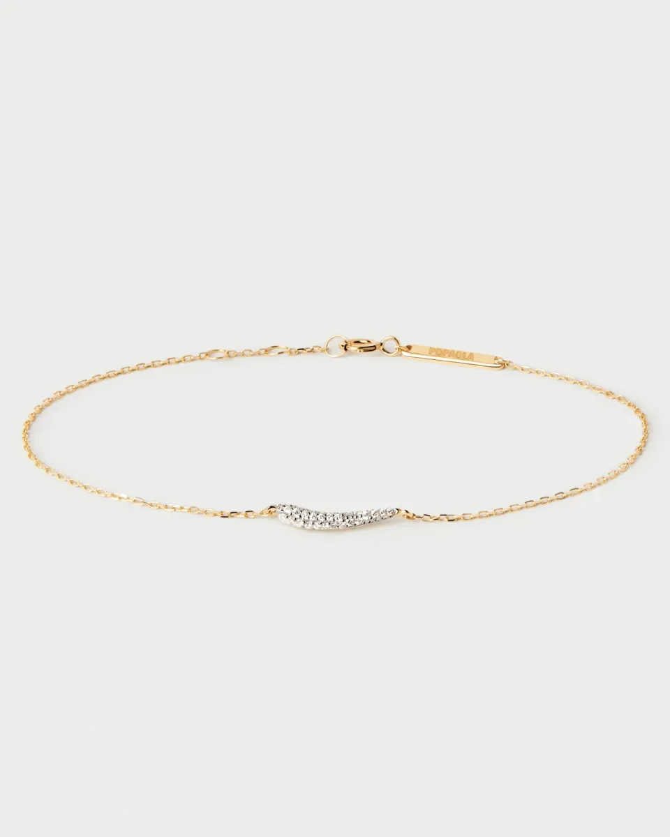 PDPAOLA Nilo bracelet diamants or 18 carats 15-18 cm