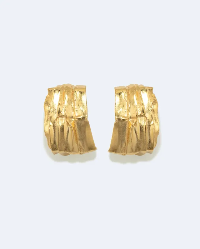 Completedworks Pleat boucles plaqué or doré