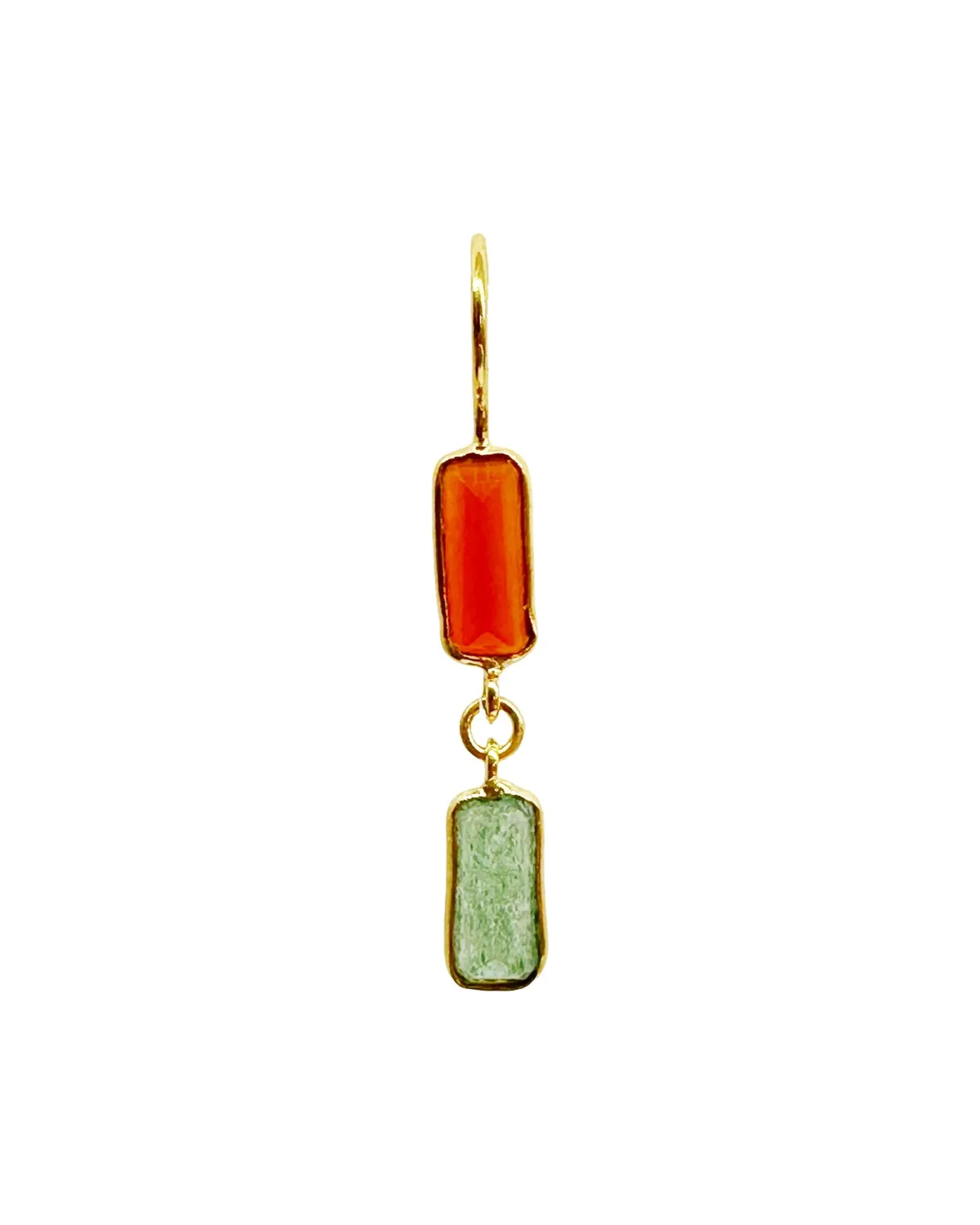 Le Fourbi de Capucine D12 boucles asymétriques améthyste