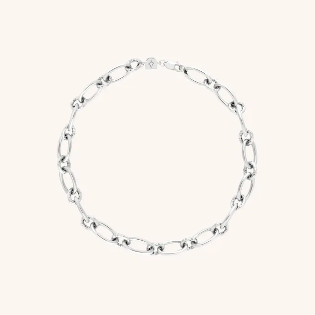 Astrid & Miyu Bold Link bracelet argent mailles