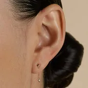 Astrid & Miyu Cosmic Star Chain boucles oreilles or massif
