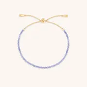 Astrid & Miyu February bracelet perles améthyste or massif
