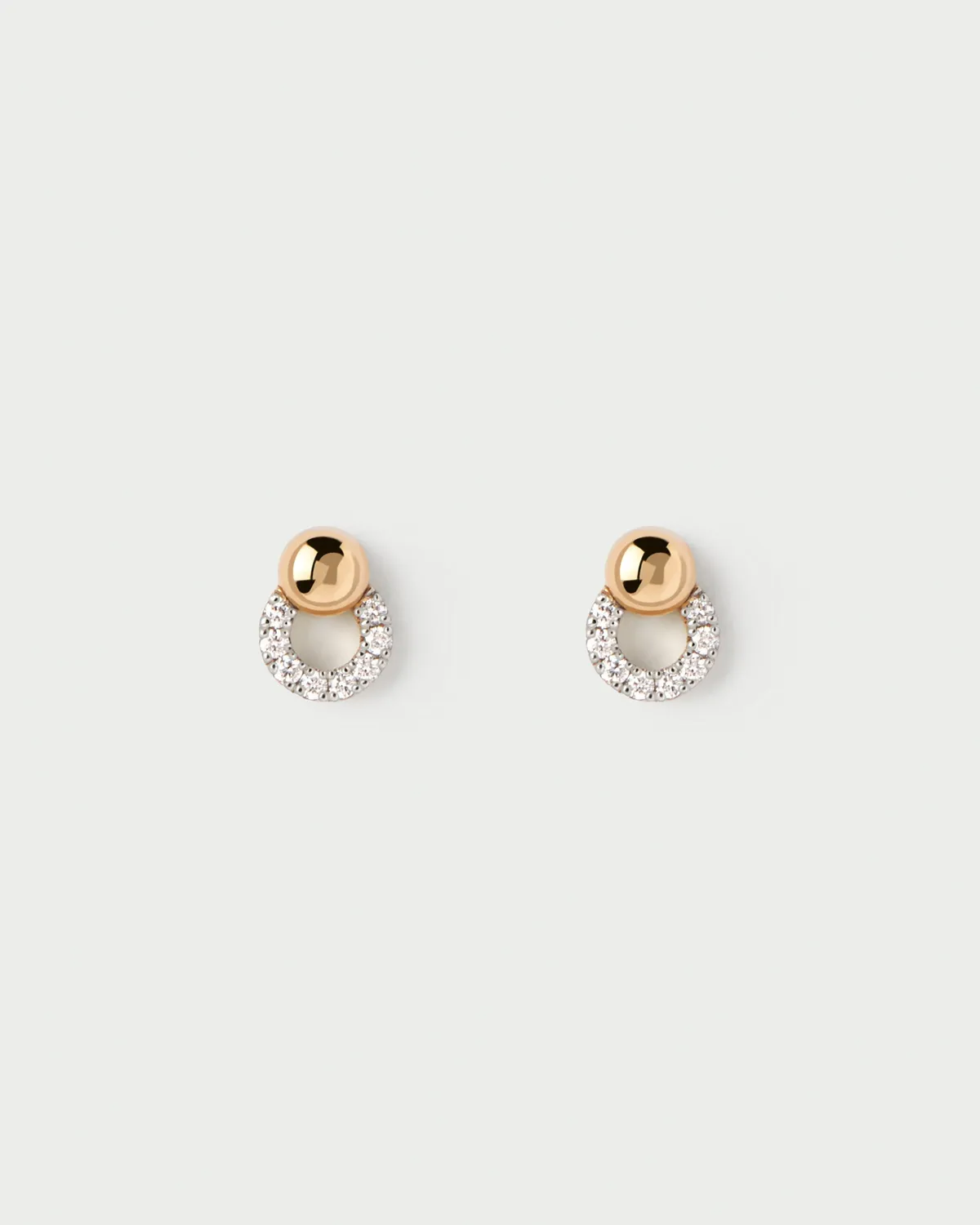 PDPAOLA Loop mono boucle perçage or diamants