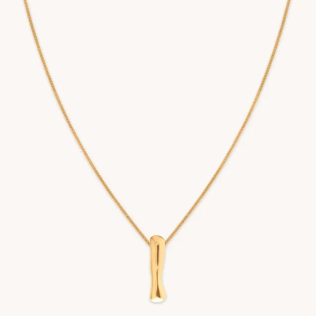 Astrid & Miyu I Initial Bold collier plaqué or initiale I