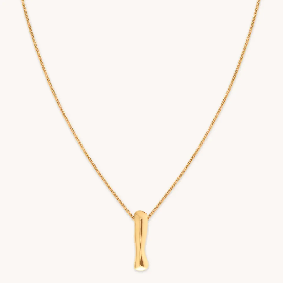 Astrid & Miyu I Initial Bold collier plaqué or initiale I