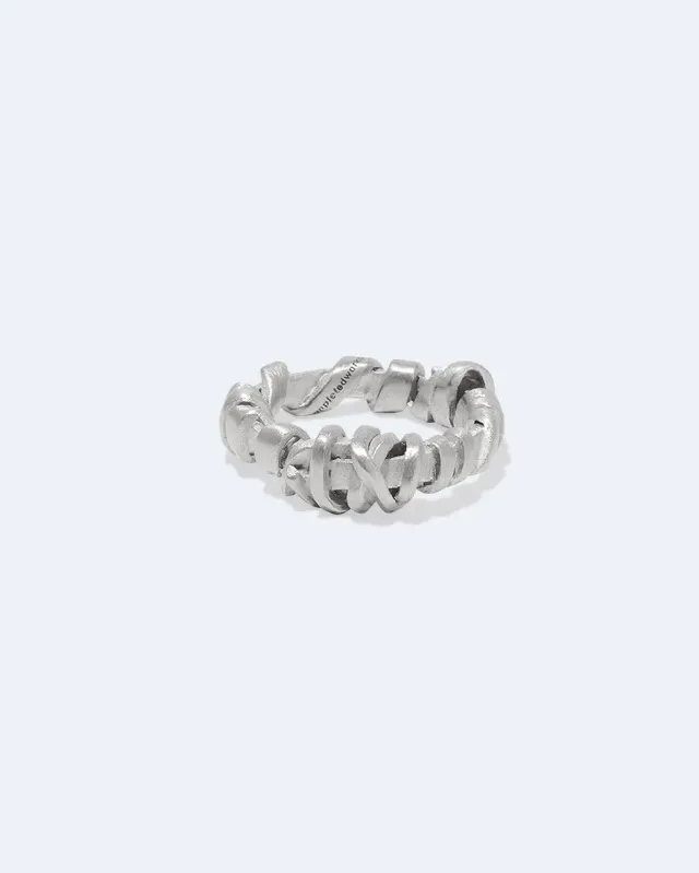 Completedworks Held Together bague argent tressé R T V