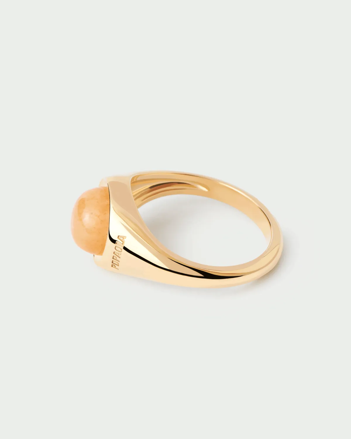 PDPAOLA Moon bague aventurine jaune 8 mm