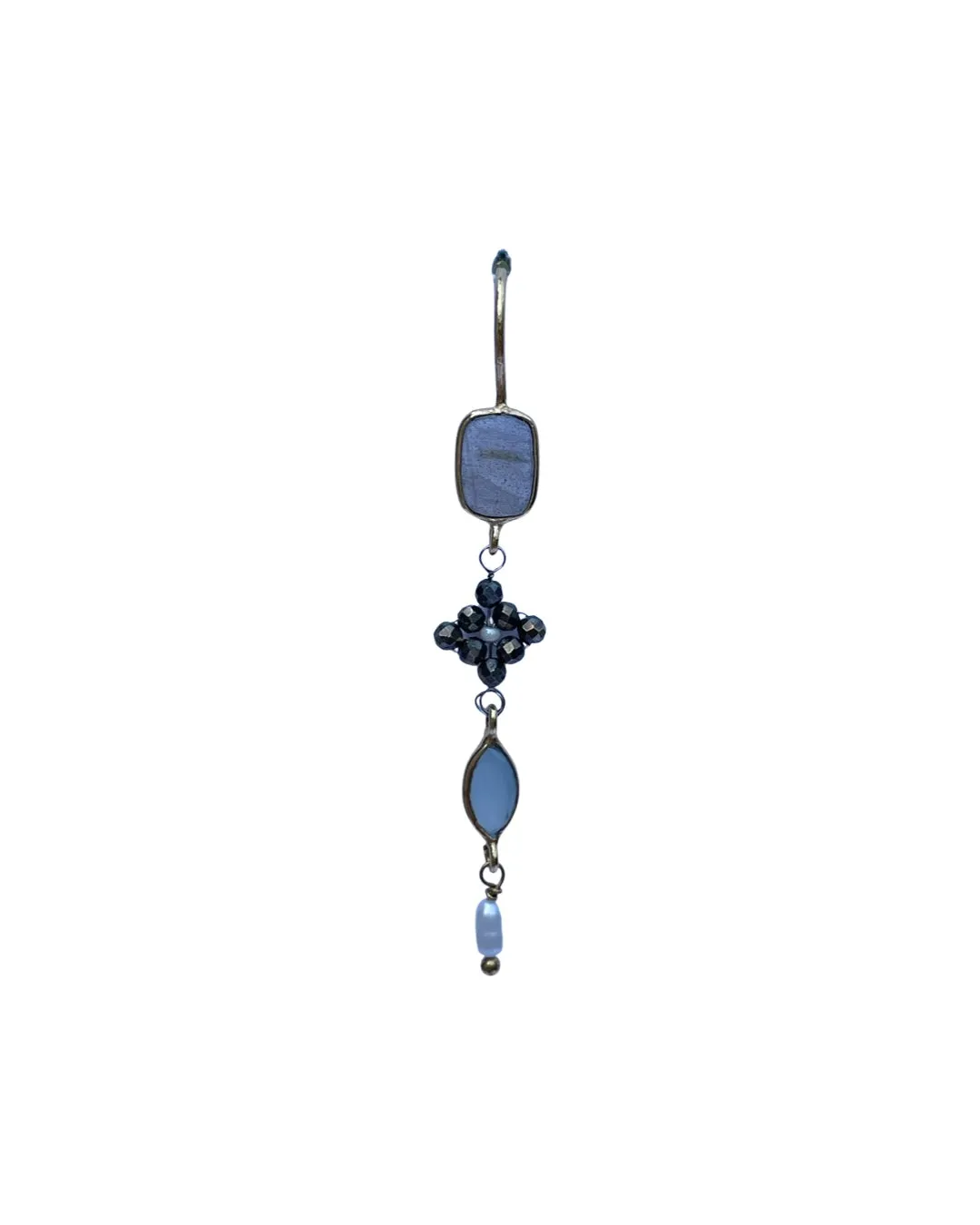Le Fourbi de Capucine LF62 boucles d’oreilles labradorite perle