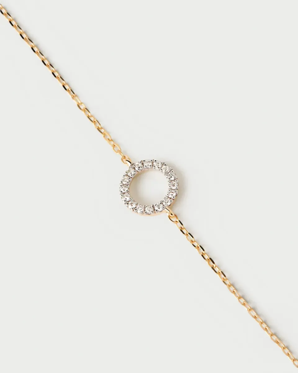 PDPAOLA Circle bracelet or diamants 0,07 carat 15-18 cm