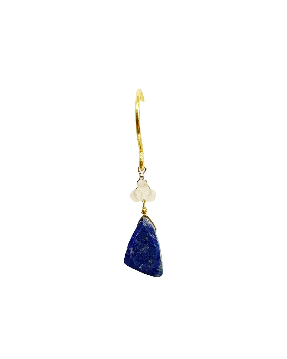 Le Fourbi de Capucine D19 boucles d'oreilles asymétriques doré