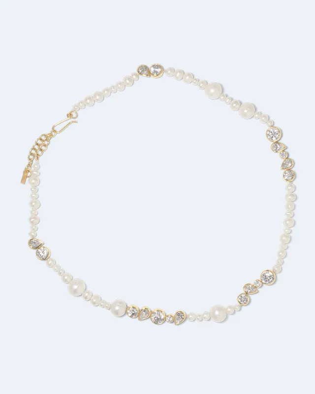 Completedworks Glitch collier perles zircone vermeil