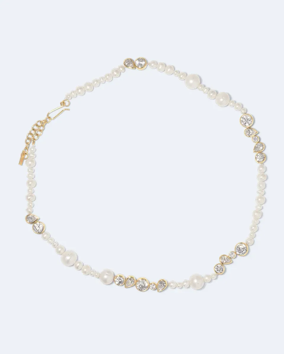 Completedworks Glitch collier perles zircone vermeil