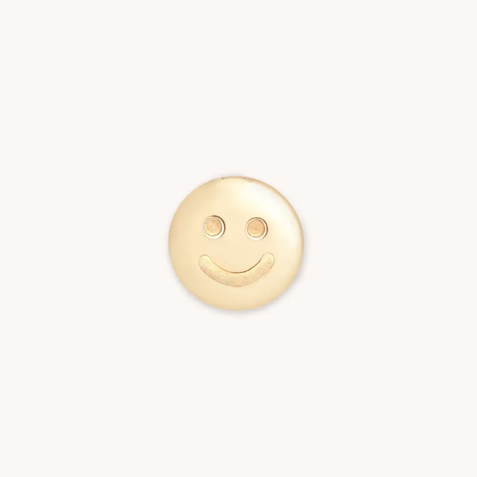 Astrid & Miyu Smiley Click breloque or 9 carats