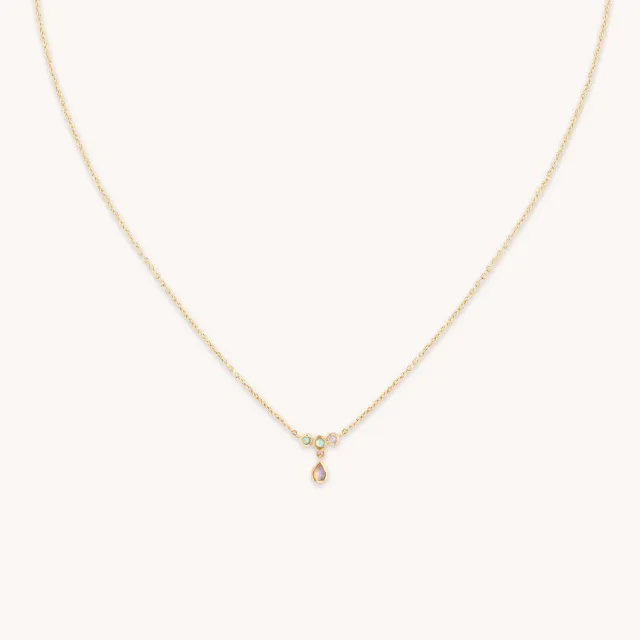 Astrid & Miyu Opal Cluster collier opale or massif