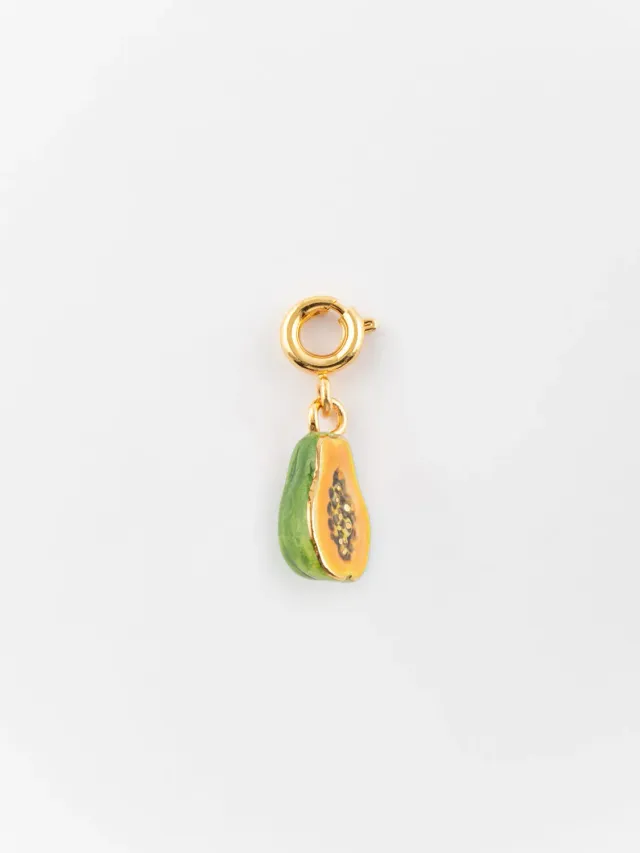 Nach Bijoux charm's papaye breloque fruit porcelaine