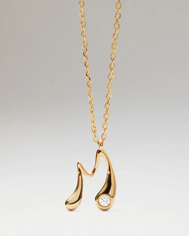 PDPAOLA M Initial collier pendentif or 40-50 cm
