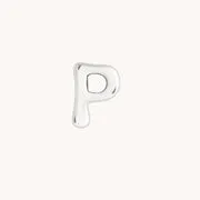 Astrid & Miyu D Initial Click Charm breloque or blanc massif
