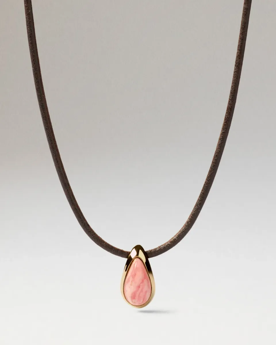 PDPAOLA Luna collier cordon rhodochrosite
