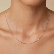 Astrid & Miyu Bold Miyu Chain collier or blanc massif