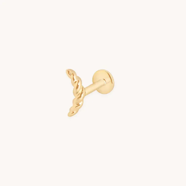Astrid & Miyu Twisted Rope clou piercing or massif torsadé