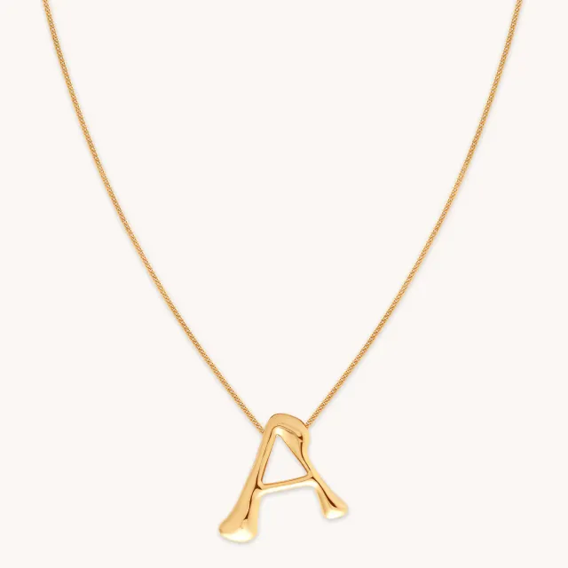 Astrid & Miyu A Initial Bold collier initiale doré
