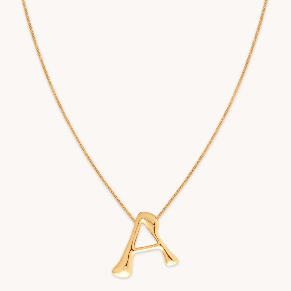 Astrid & Miyu A Initial Bold collier initiale doré