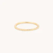 Astrid & Miyu Emerald Baguette bague or massif vert