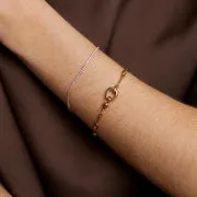 Astrid & Miyu Hardware Chain bracelet doré