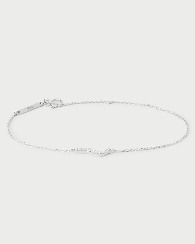 PDPAOLA Flow bracelet or blanc diamants