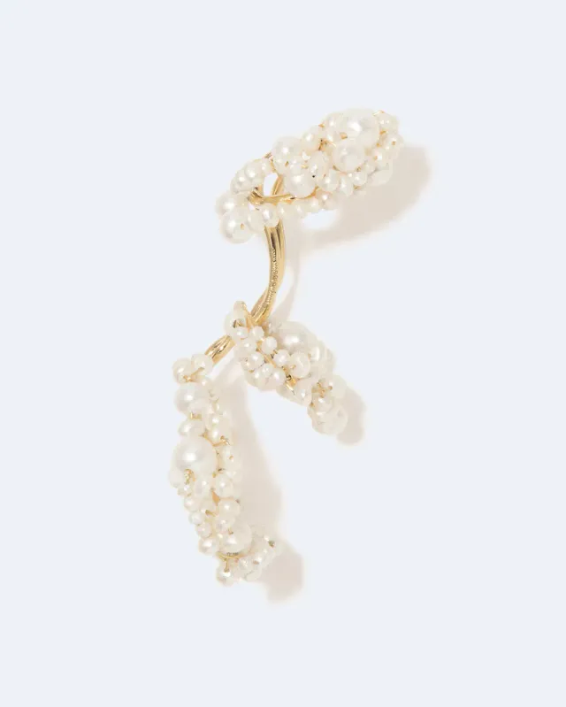 Completedworks Clouds manchette oreille perle vermeil