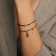 Astrid & Miyu Story Strand bracelet noir
