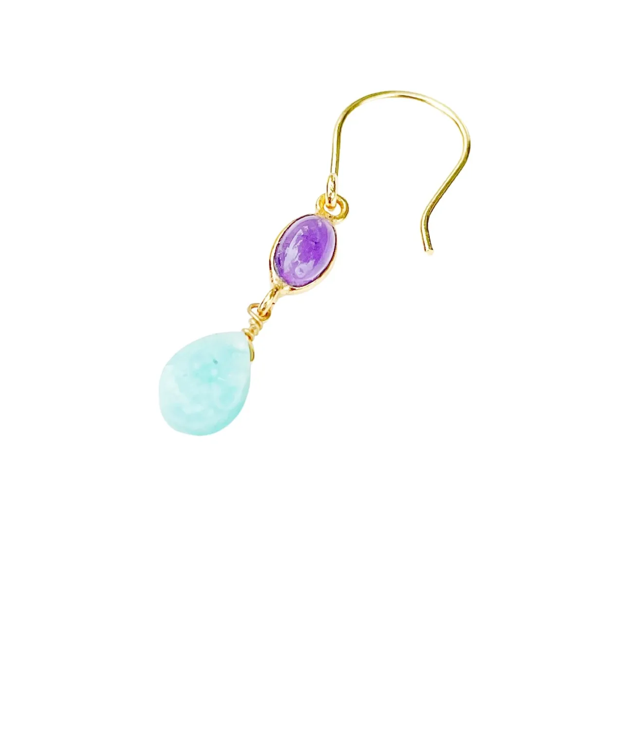 Le Fourbi de Capucine FDC159 boucles améthyste amazonite