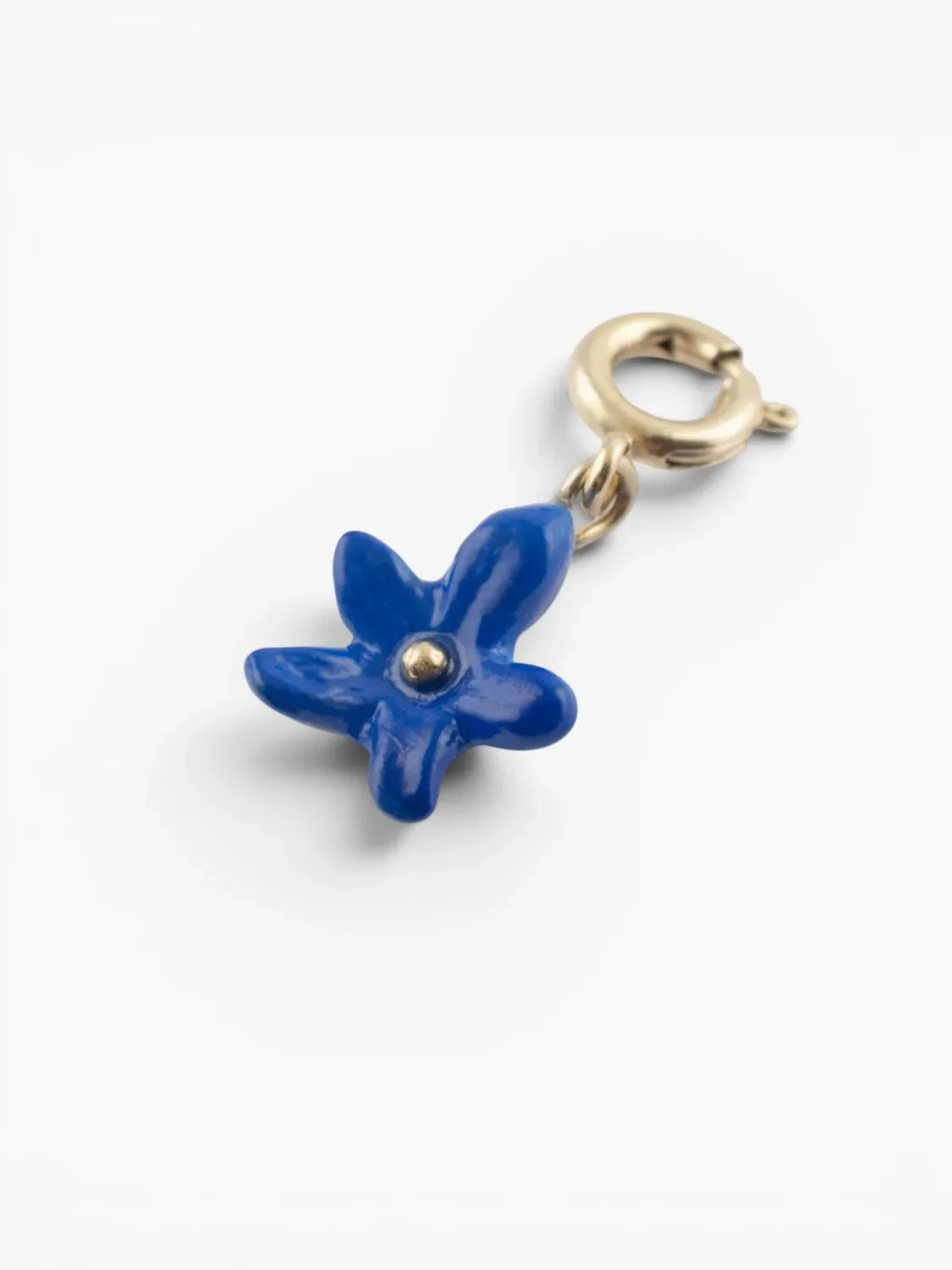 Nach Bijoux jasmin bleu charm's porcelaine fleur bleue