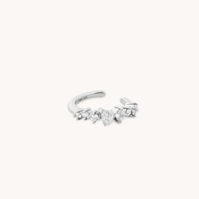 Astrid & Miyu Celestial Crystal ear cuff argent strass