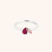 Astrid & Miyu Alexandrite June bague or blanc juin