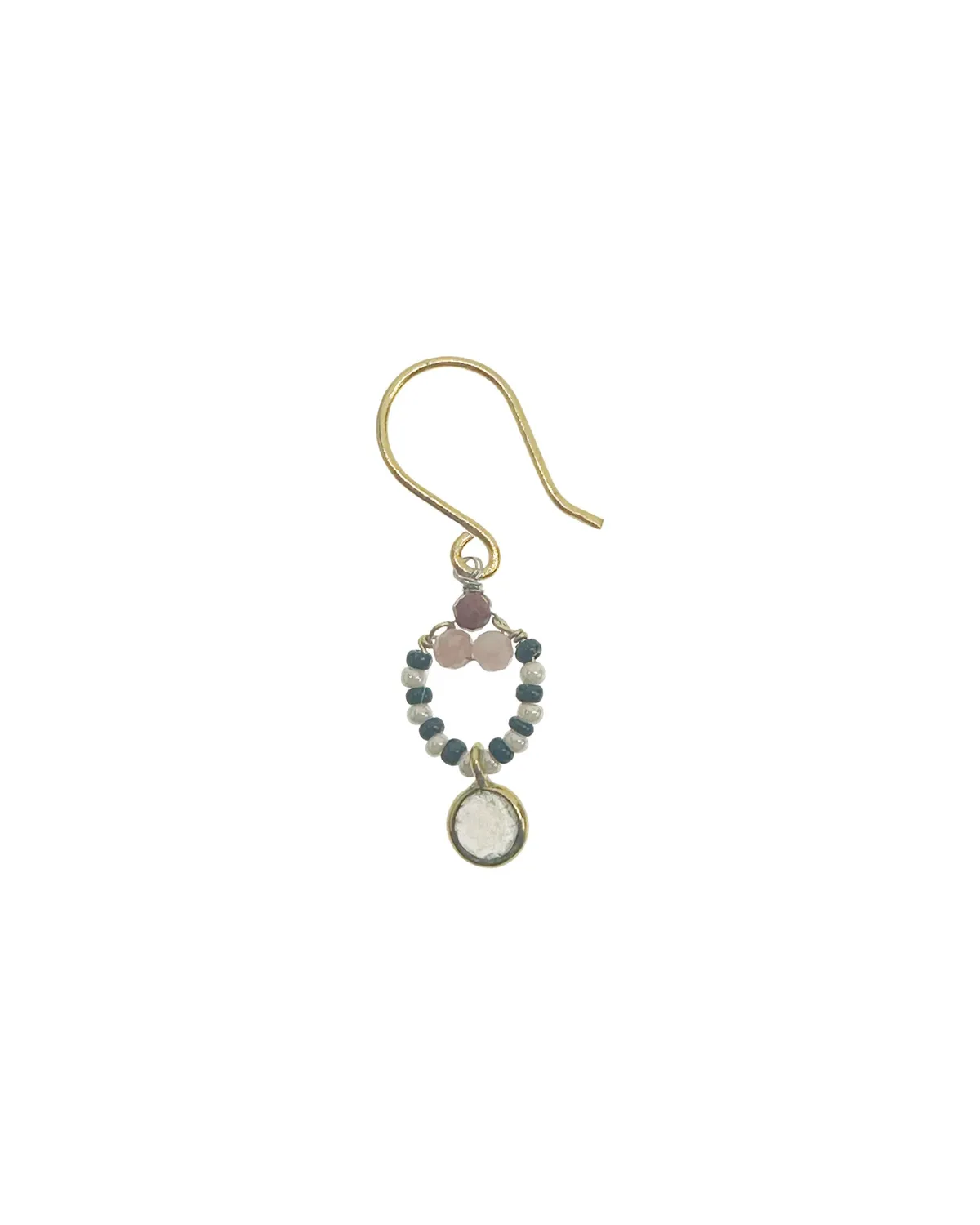 Le Fourbi de Capucine Z10 boucles d'oreilles jaspe pierre de lune