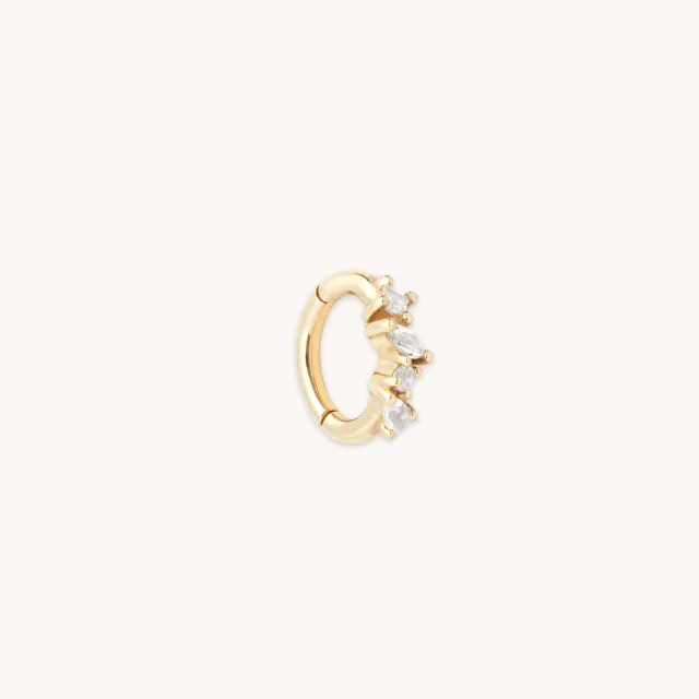 Astrid & Miyu Cluster Topaz Rook piercing or massif