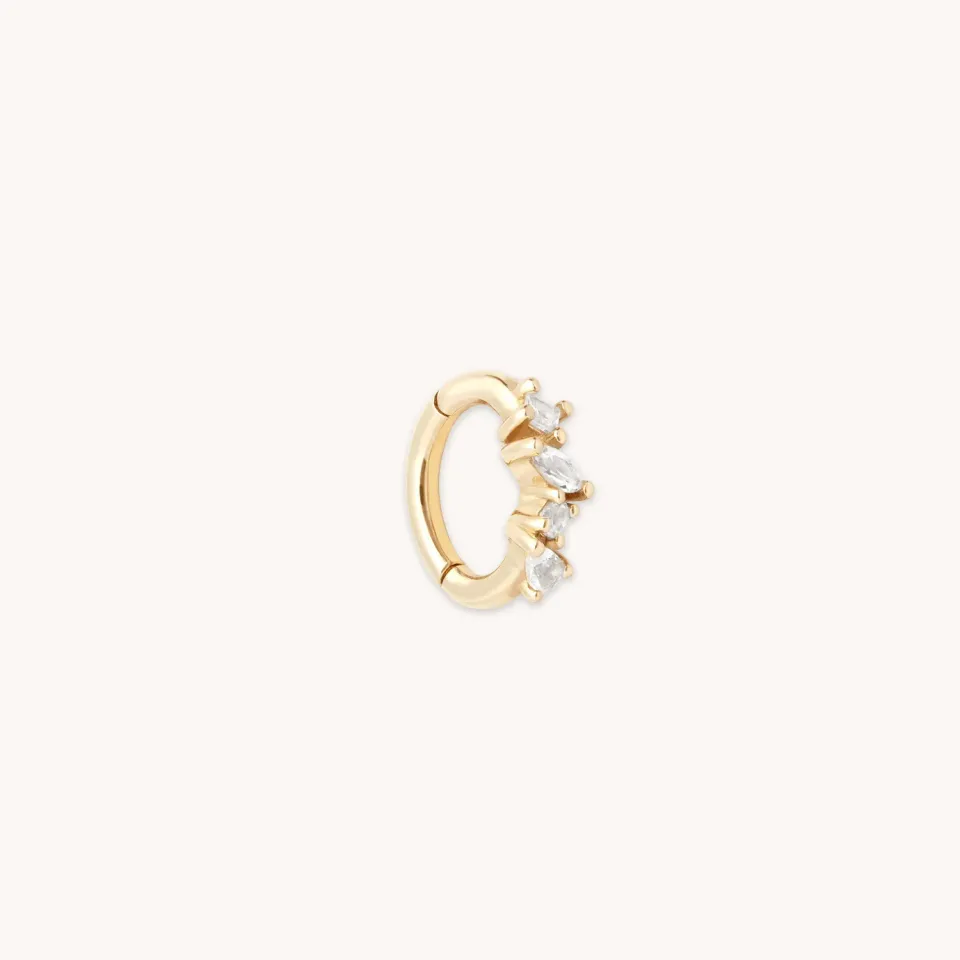 Astrid & Miyu Cluster Topaz Rook piercing or massif