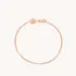 Astrid & Miyu Navette Crystal collier or rose