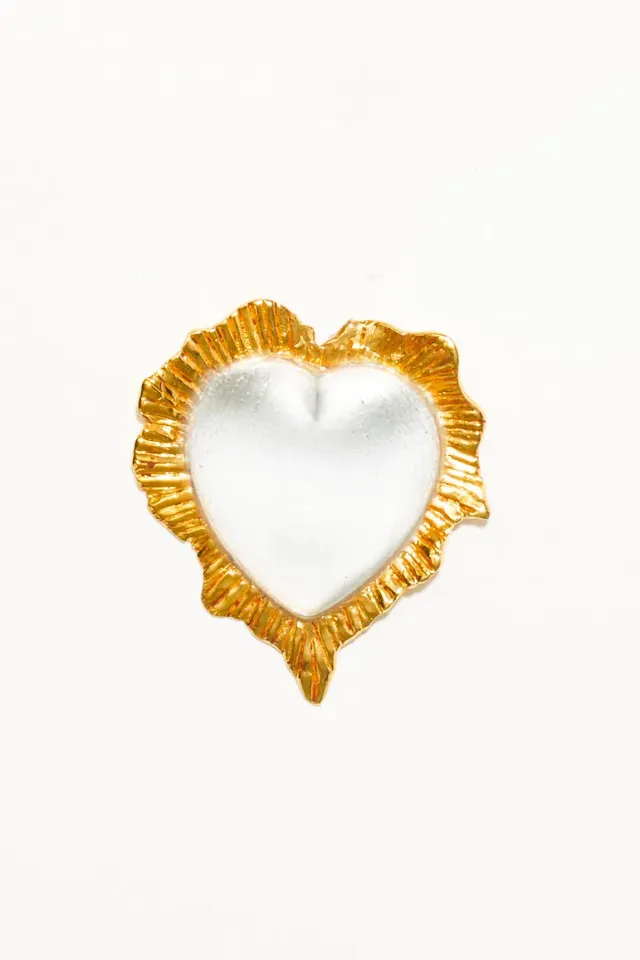 Philippe Ferrandis Break My Heart broche cœur multicolore 5,5 cm