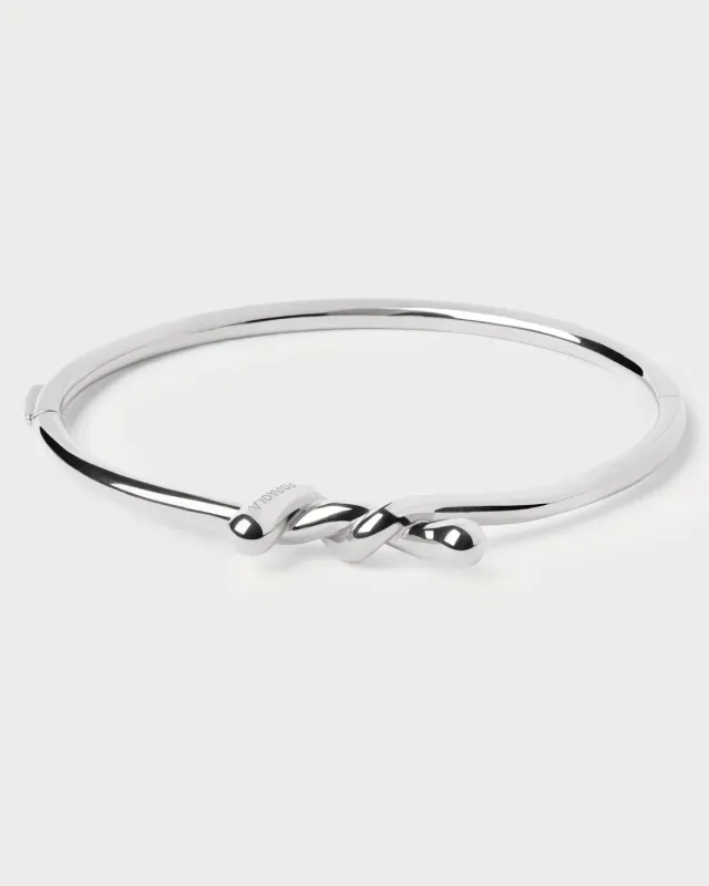 PDPAOLA Twist jonc argent rigide 2,7 mm