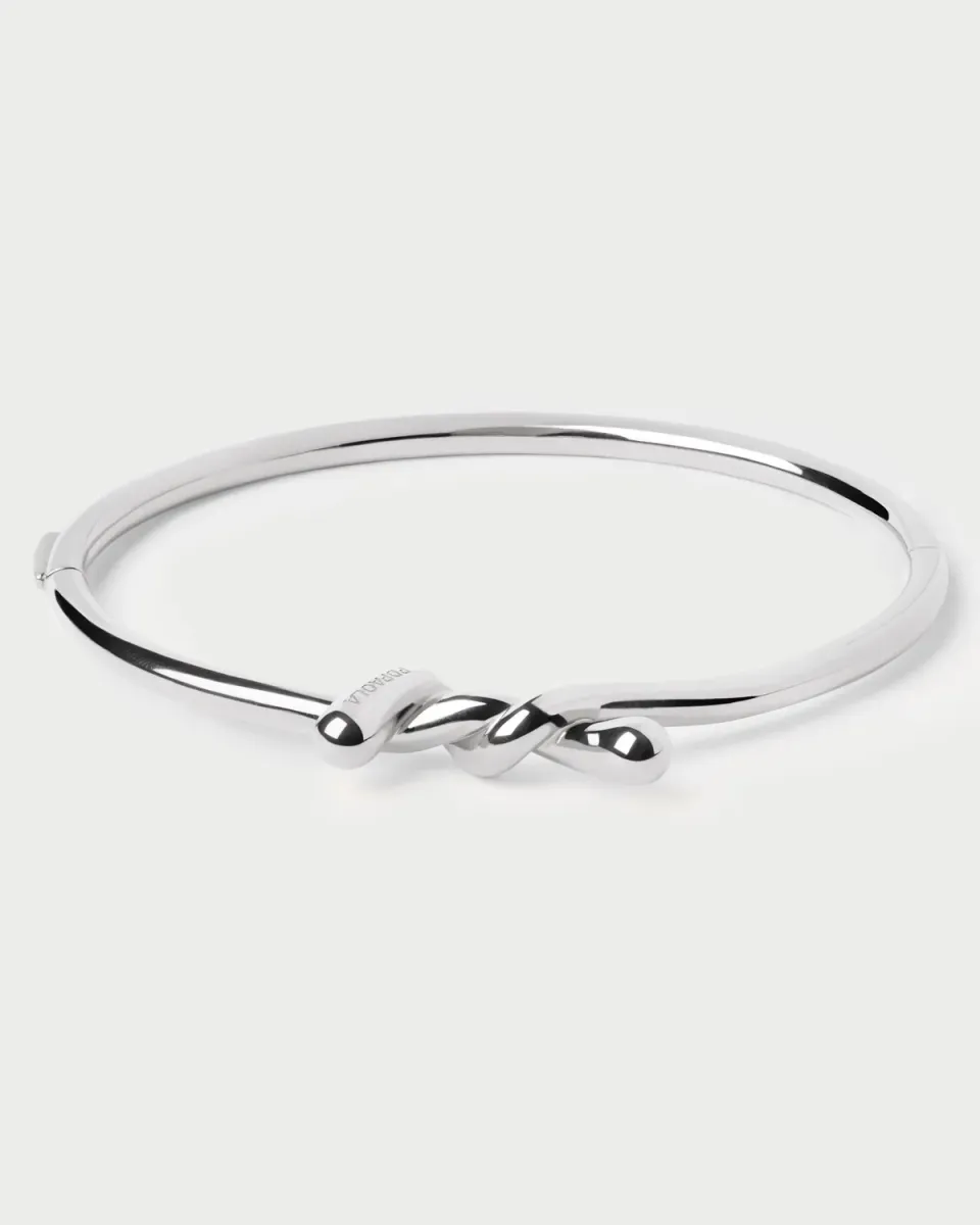 PDPAOLA Twist jonc argent rigide 2,7 mm