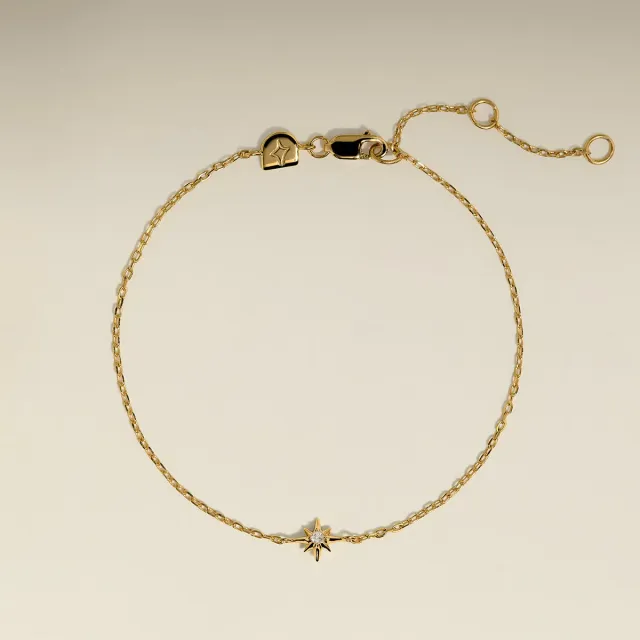 Astrid & Miyu Shooting Star bracelet doré charms