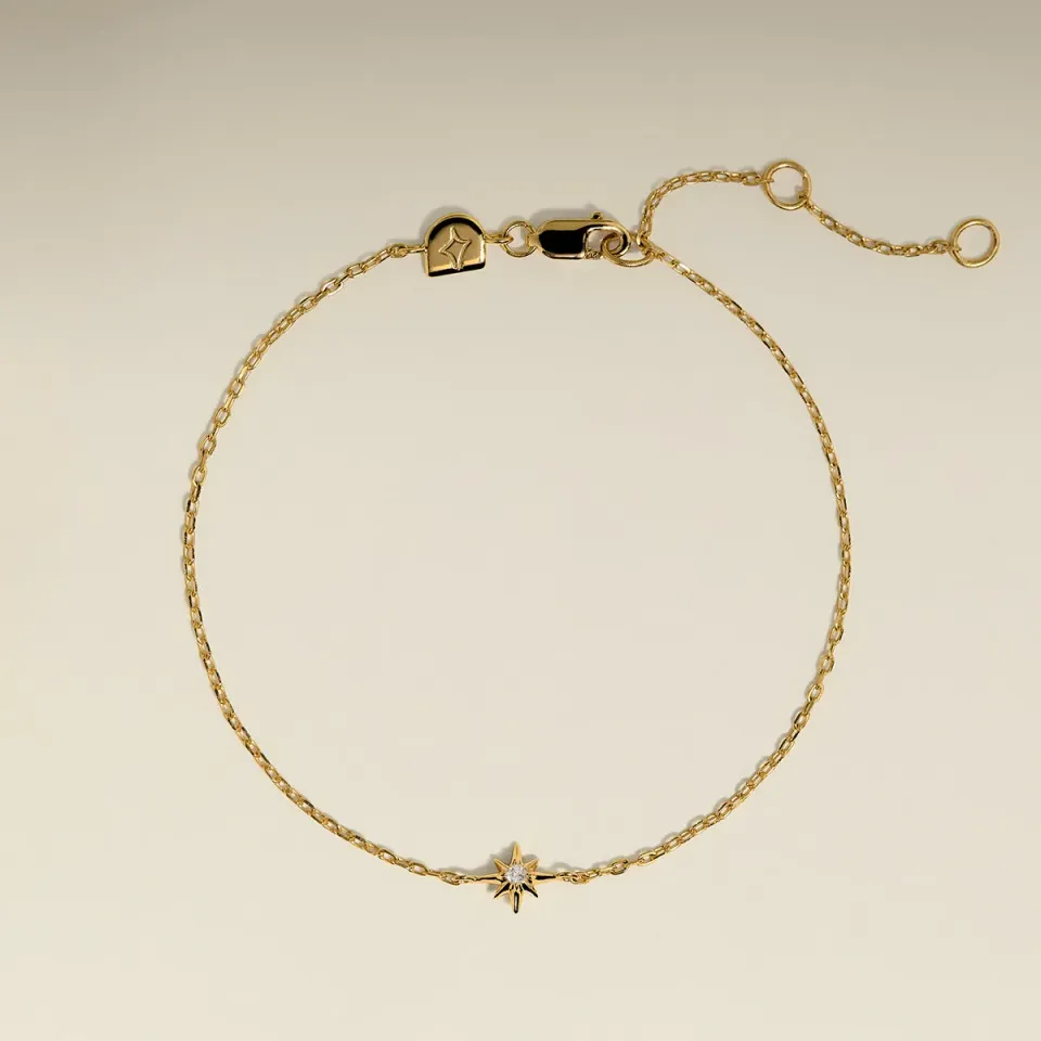 Astrid & Miyu Shooting Star bracelet doré charms