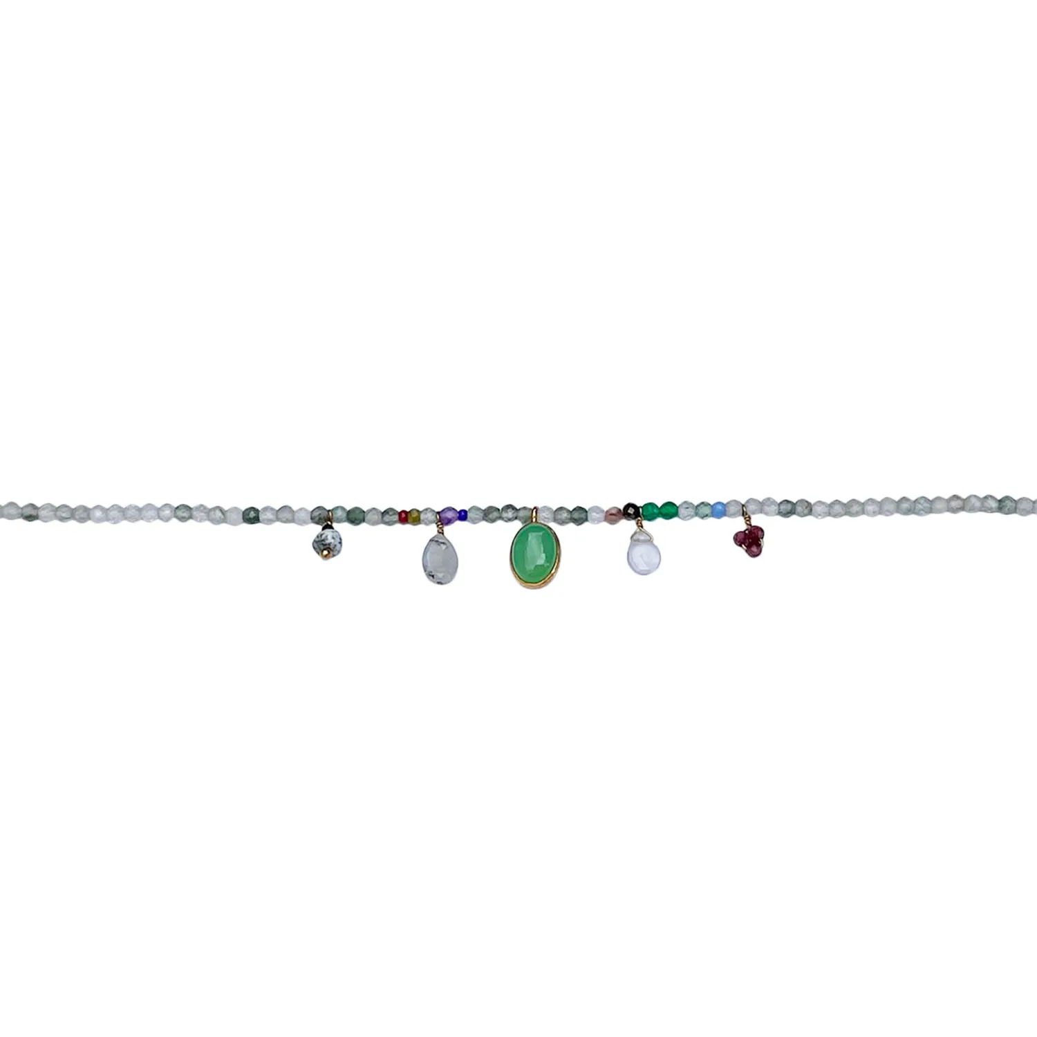 Le Fourbi de Capucine FDC192 bracelet pierres grenat 16,5 cm